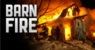 Barn Fire – Highway 80 North